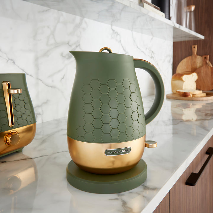 Cassini Olivine Kettle and Toaster Set