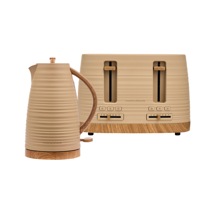 Clay Brown Kettle and Toaster Set - Felspar