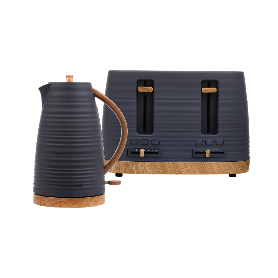 Clay Grey Kettle and Toaster Set - Flint