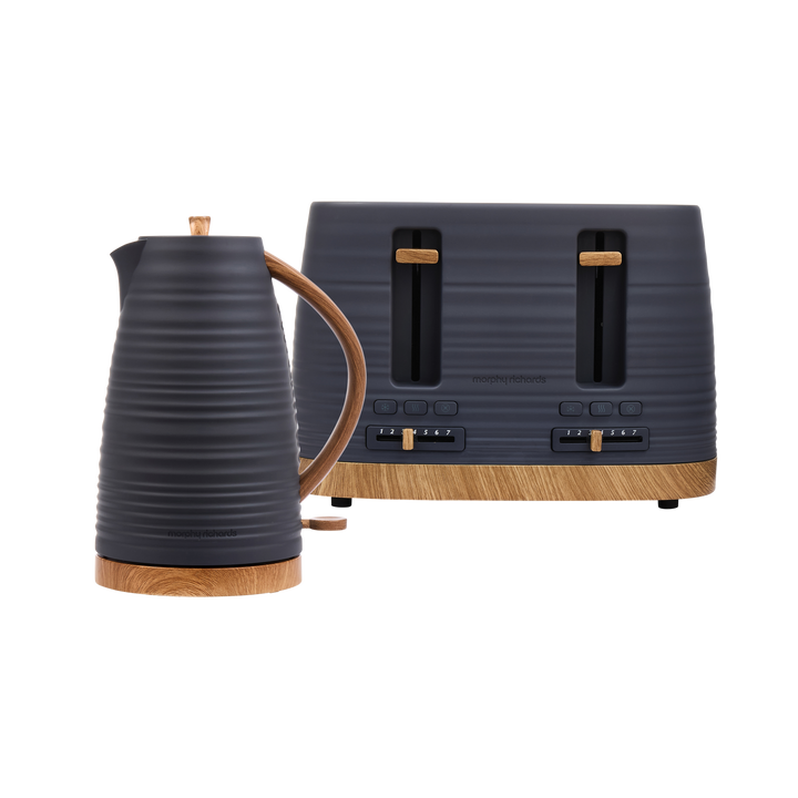 Clay Grey Kettle and Toaster Set - Flint