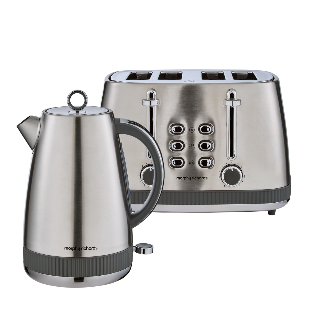 Mexborough Grey Kettle & Toaster Set