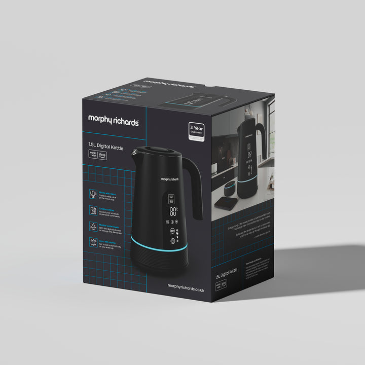 Morphy Richards Alexa kettle packaging