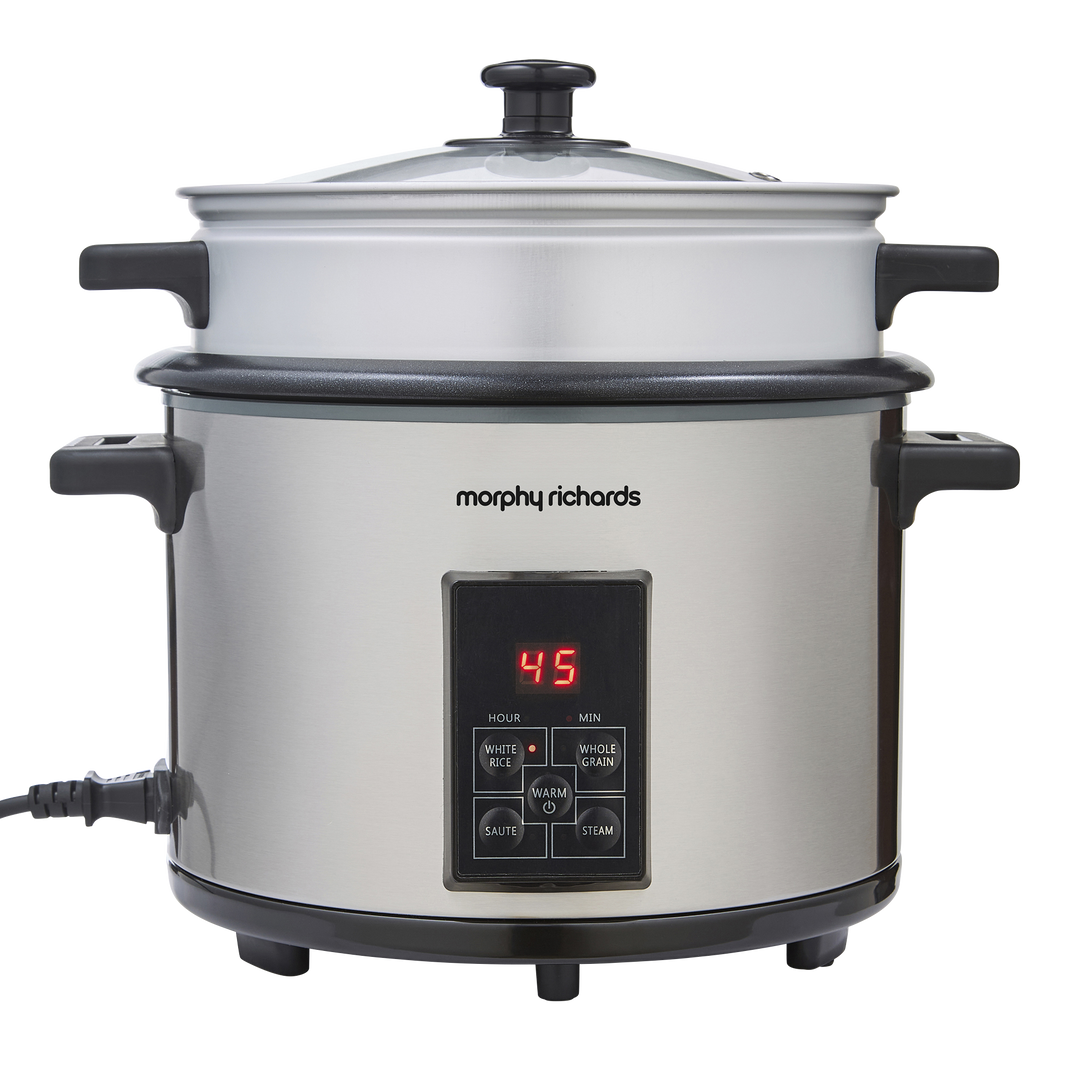 Morphy Richards slow cooker on a white background