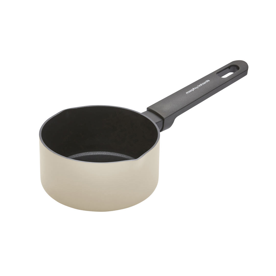 14cm Recycled Aluminium Milk Pan - Cream