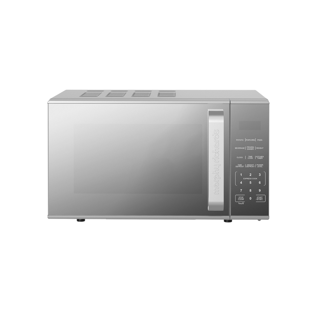 20L 800W Digital Microwave with Mirror Door - Silver