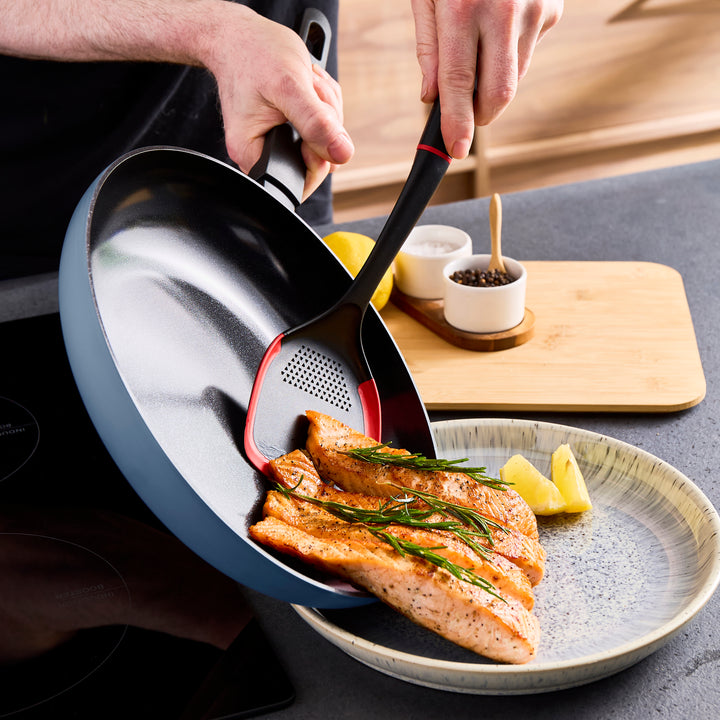 28cm Recycled Aluminium Frying Pan - Blue