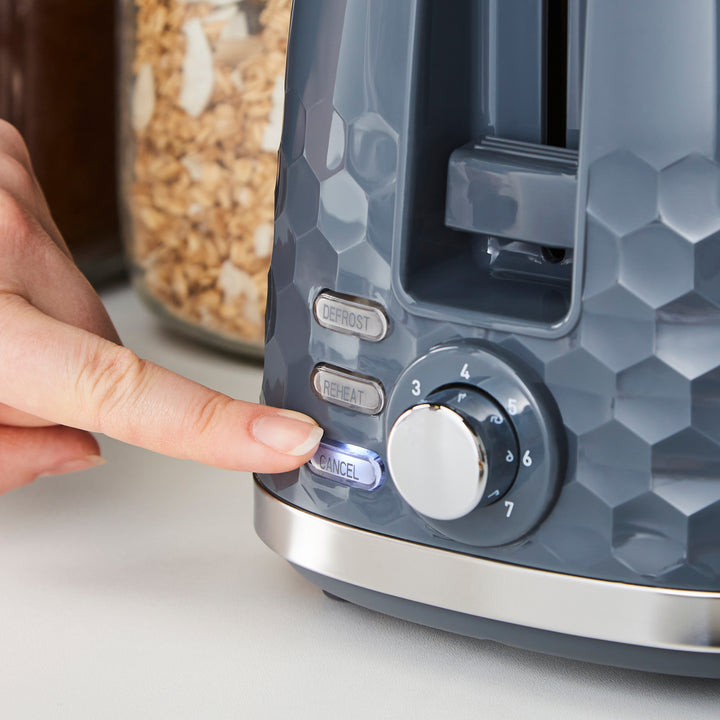 Hive 2-Slice Toaster Grey