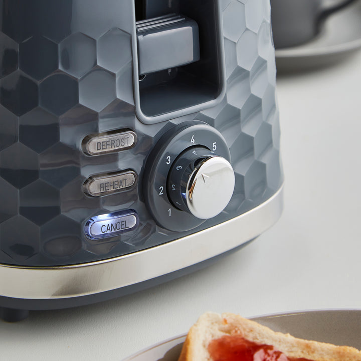 Hive 2-Slice Toaster Grey