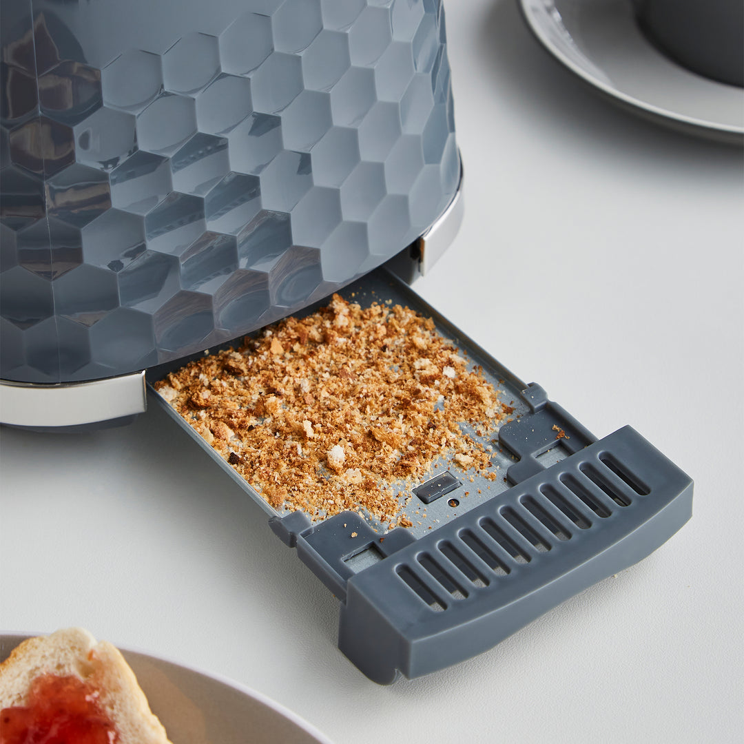 Hive 2-Slice Toaster Grey