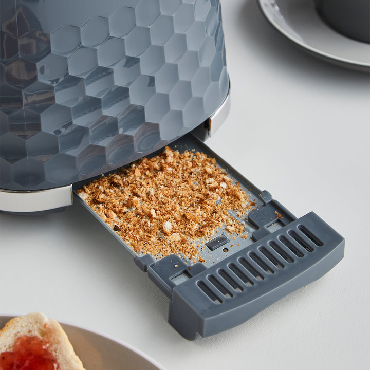 Hive 2-Slice Toaster Grey