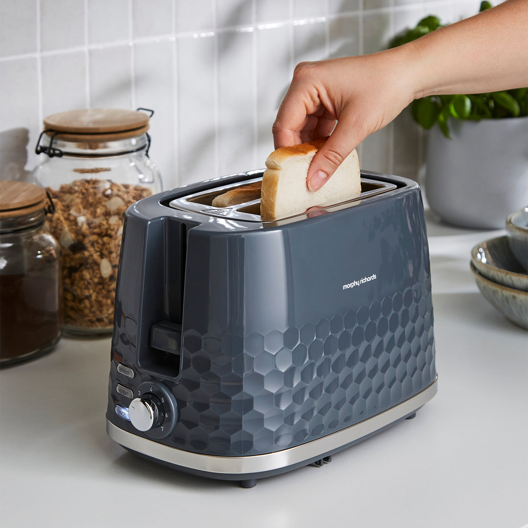 Hive 2-Slice Toaster Grey