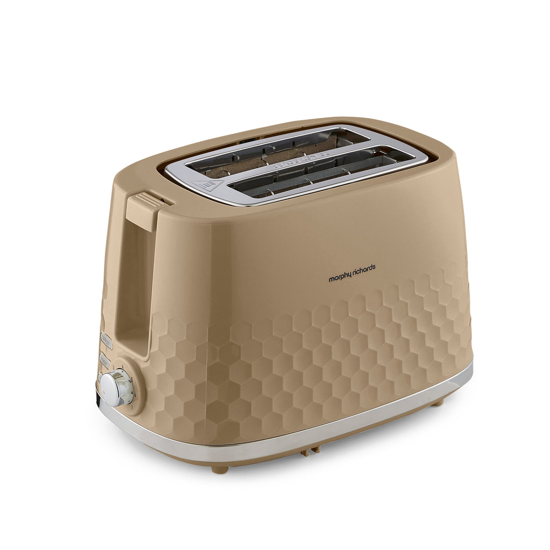 2 slice toaster on a white background