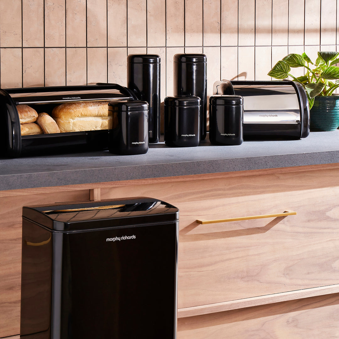 bread bin, pedal bin, canisters