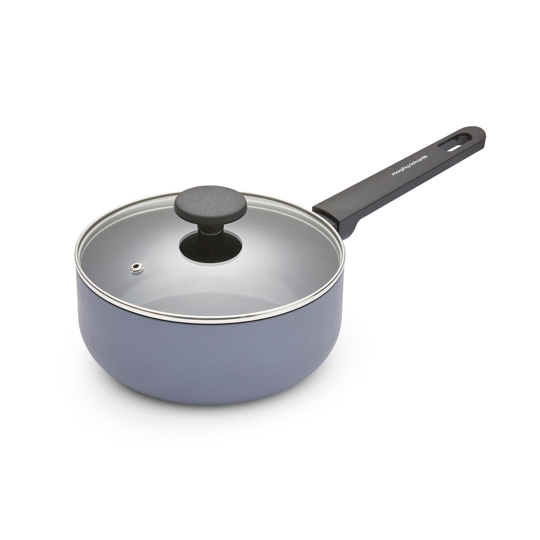 5 Piece Recycled Aluminium Saucepan Set - Grey