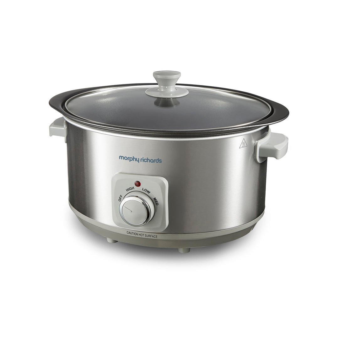 Sear & Stew Brushed Stainless Steel 6.5L Slow Cooker