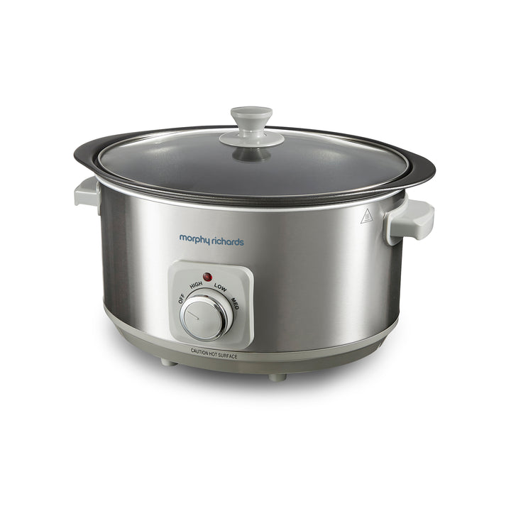 Sear & Stew Brushed Stainless Steel 6.5L Slow Cooker