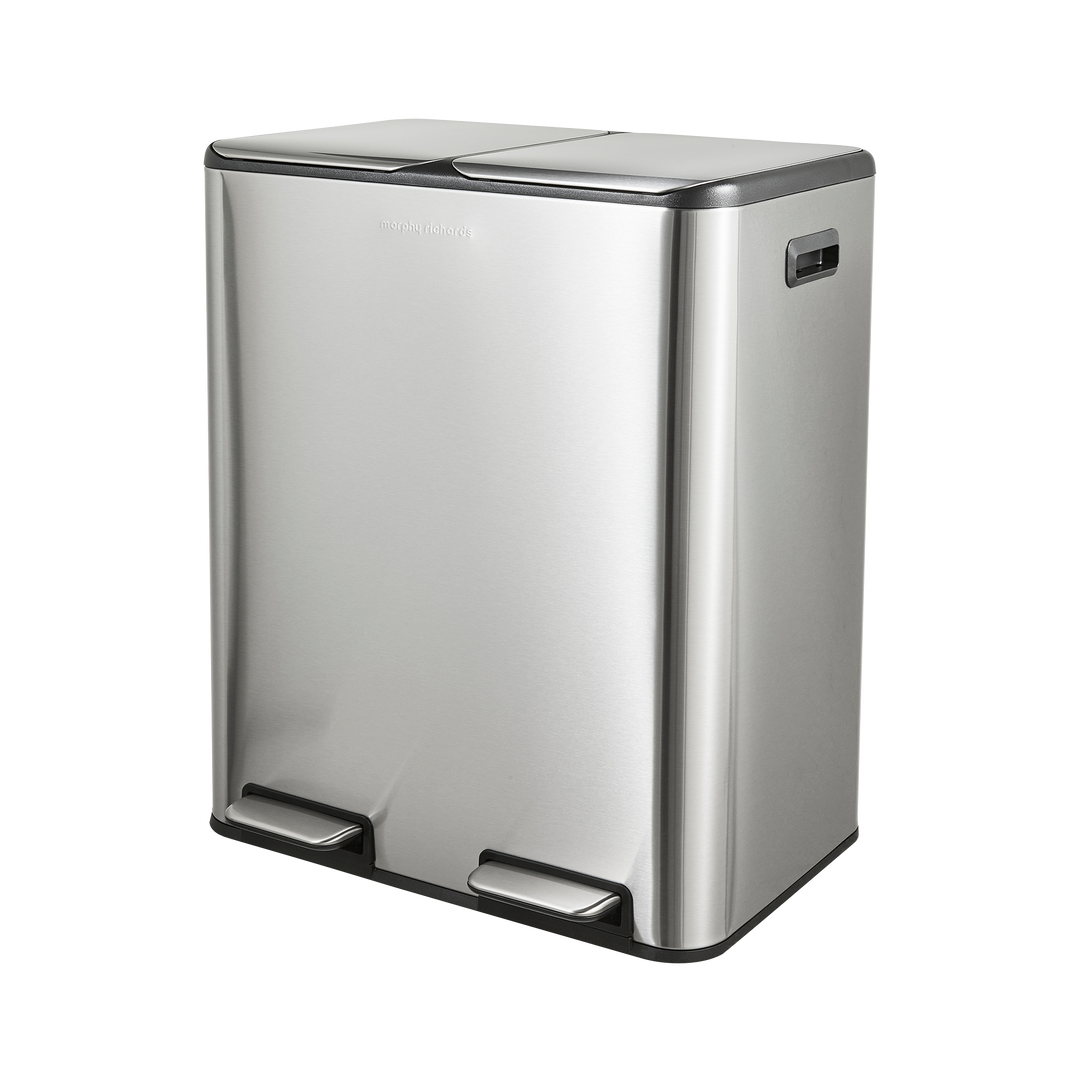 60L Dual Recycle Pedal Bin