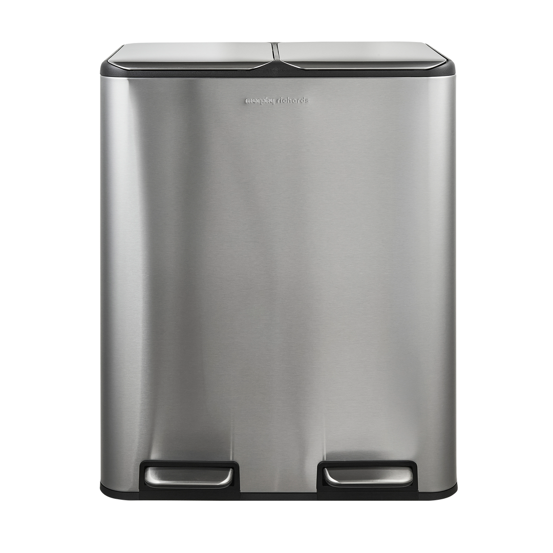60L Dual Recycle Pedal Bin