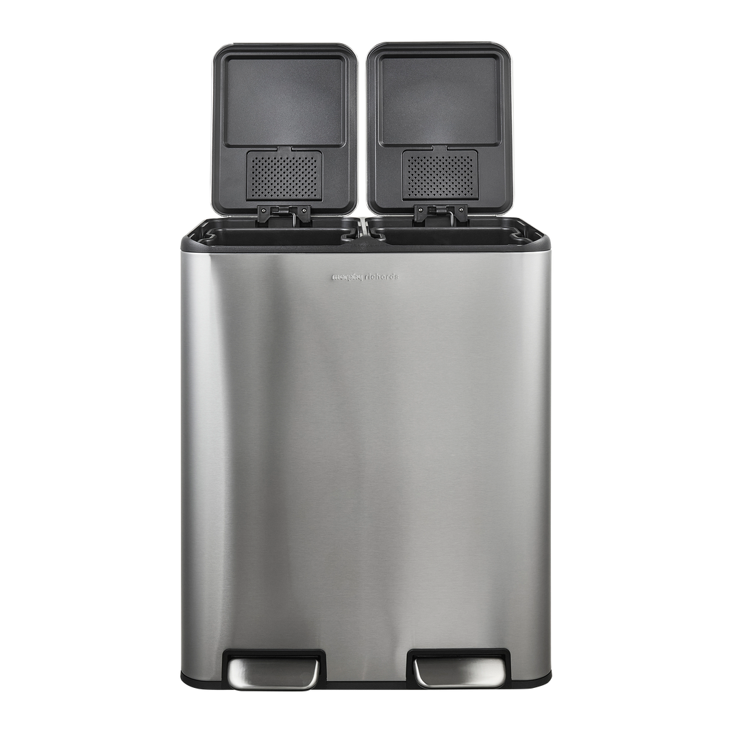 60L Dual Recycle Pedal Bin