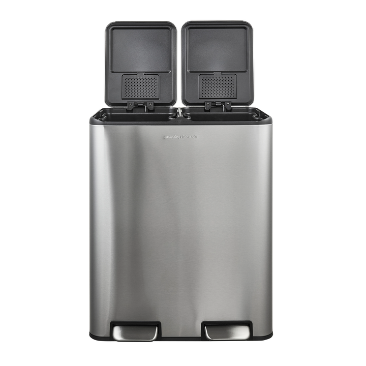 60L Dual Recycle Pedal Bin