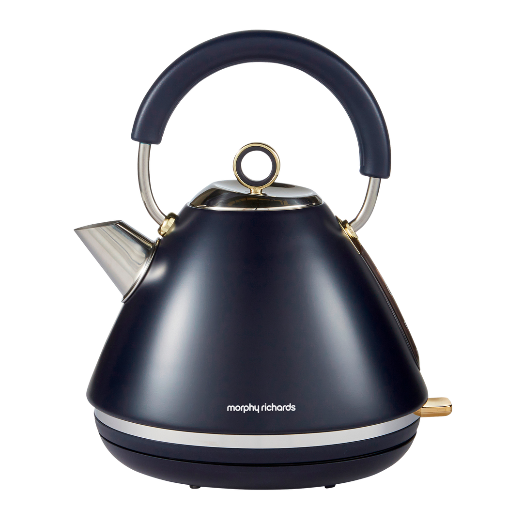 Accents Gold Pyramid Kettle Navy