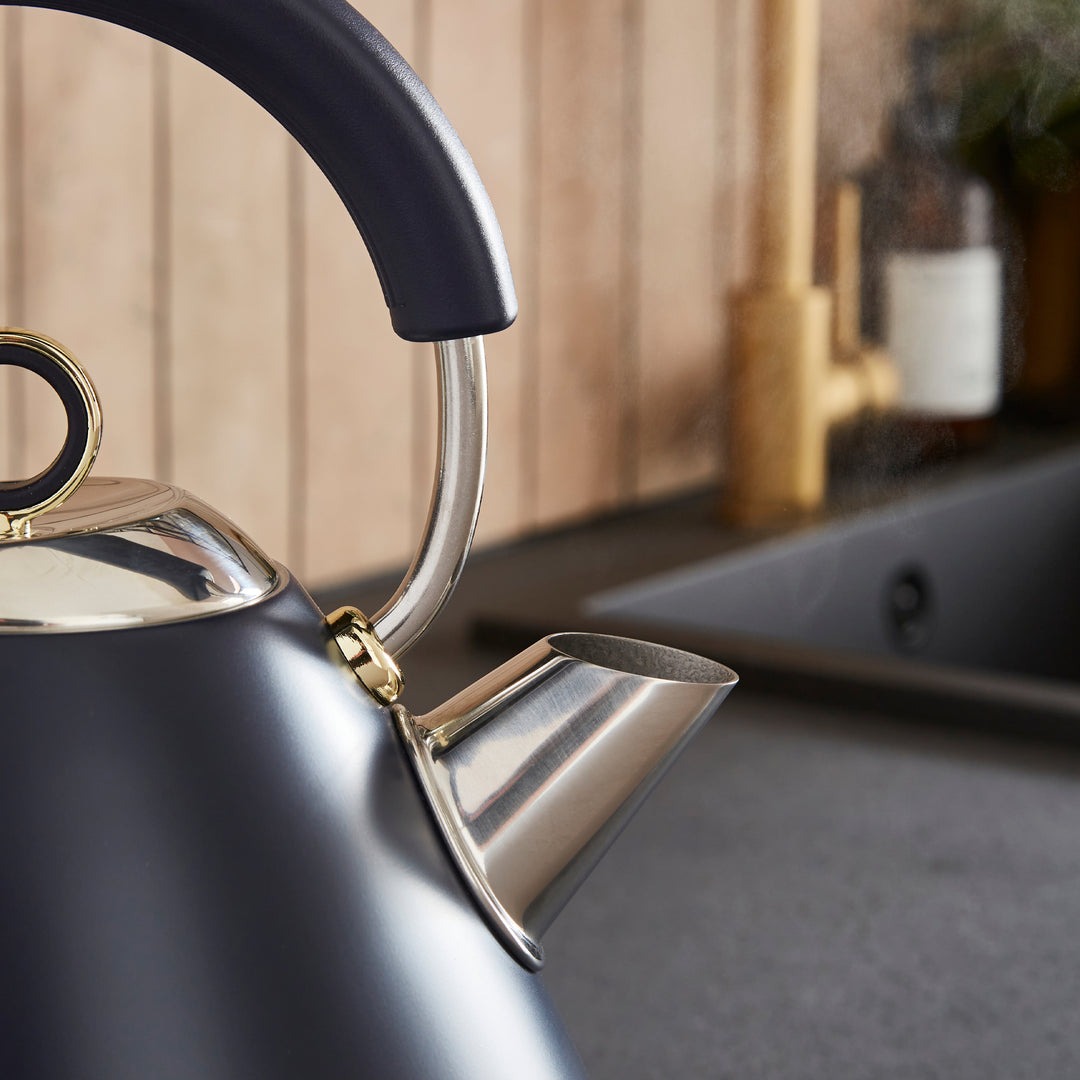 Accents Gold Pyramid Kettle Navy