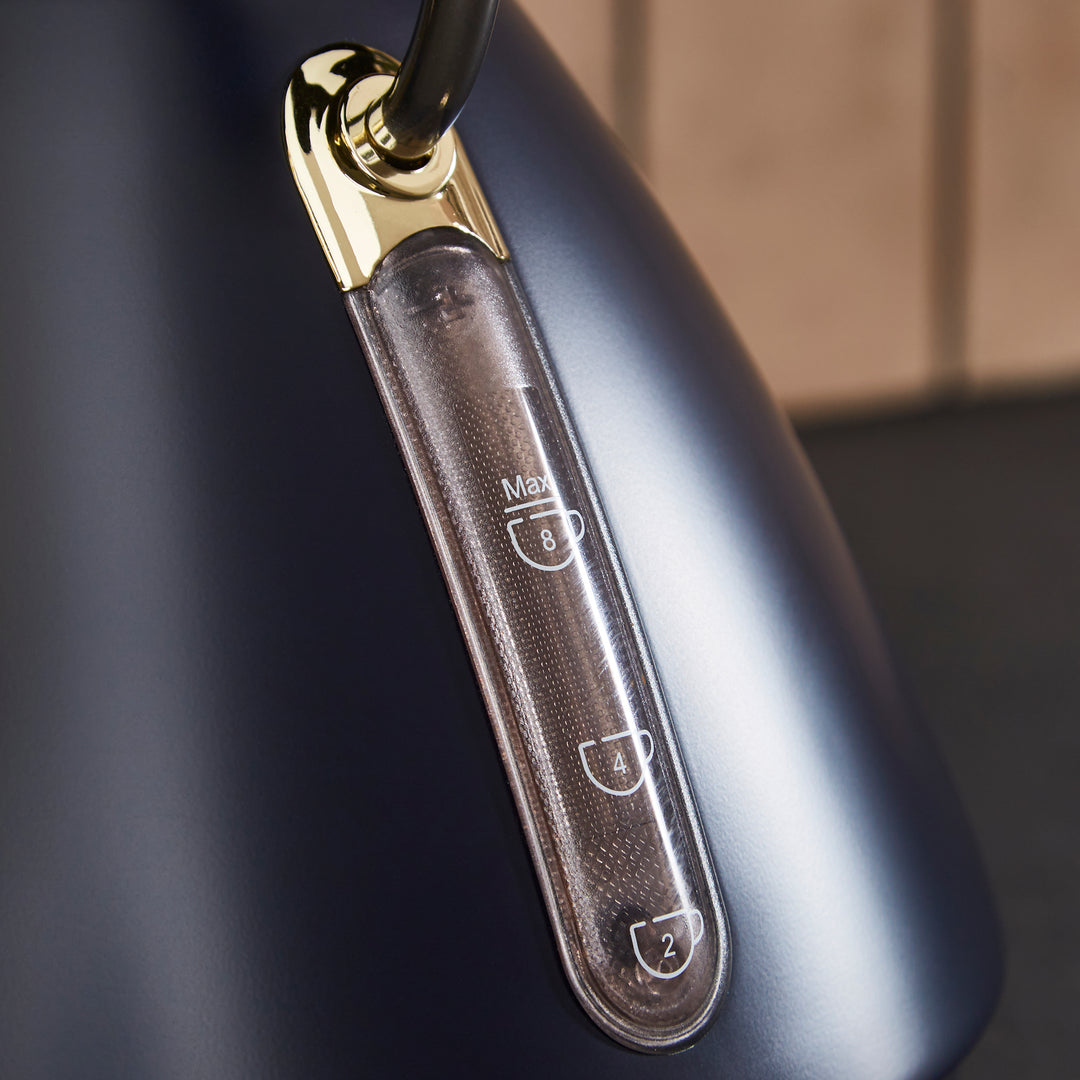 Accents Gold Pyramid Kettle Navy