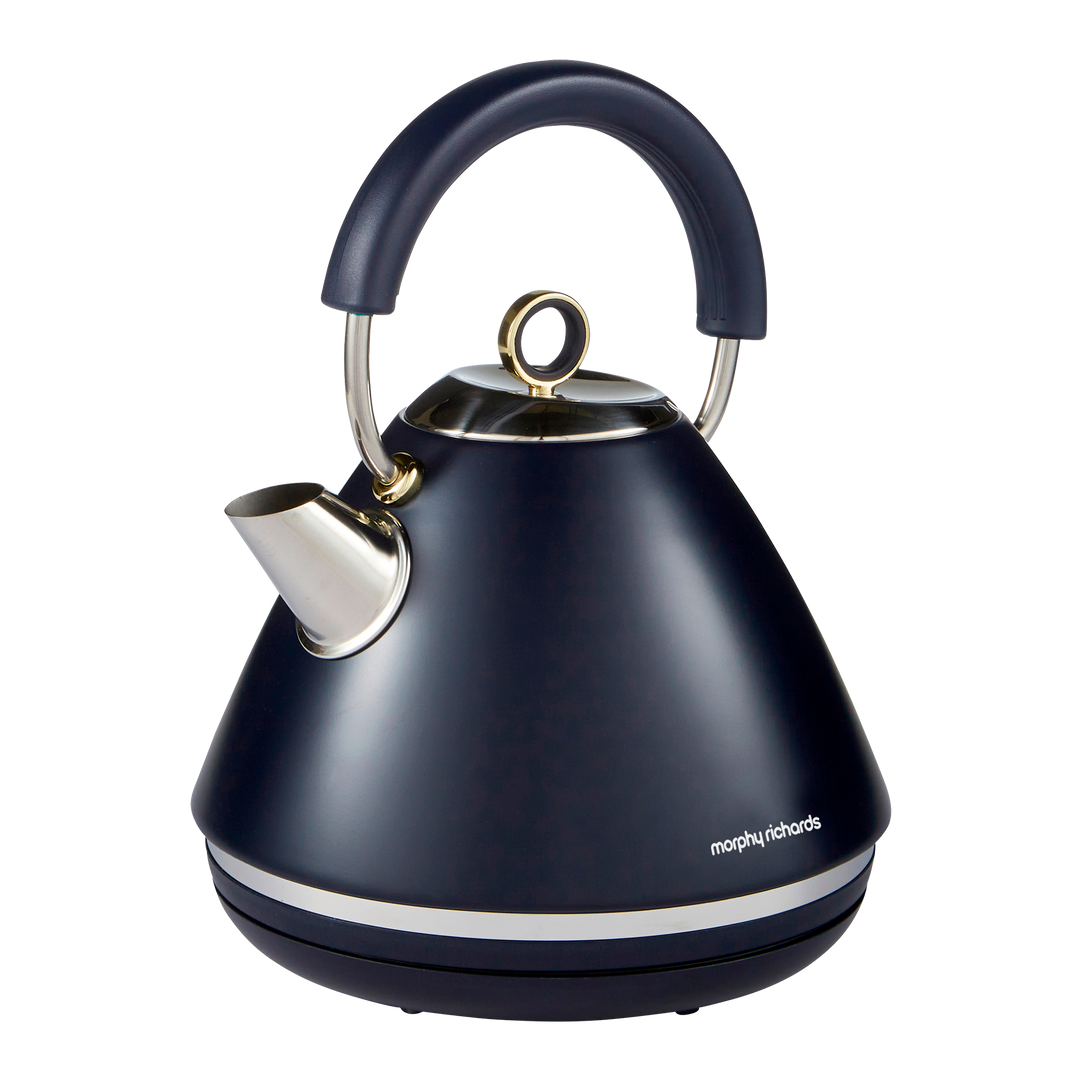 Accents Gold Pyramid Kettle Navy