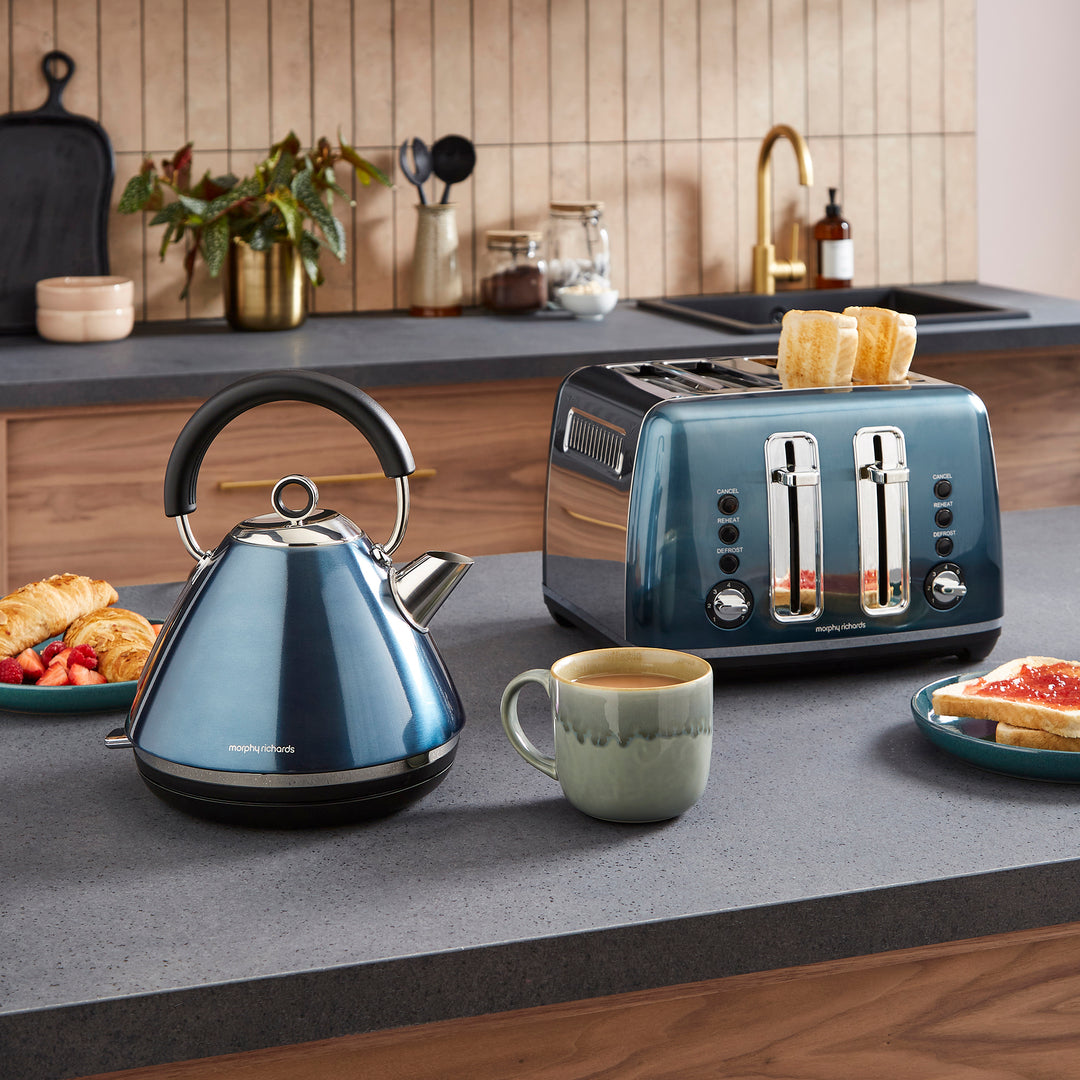 Morphy Richards Blue Kettle And Toaster Navy Blue Morphy Richards