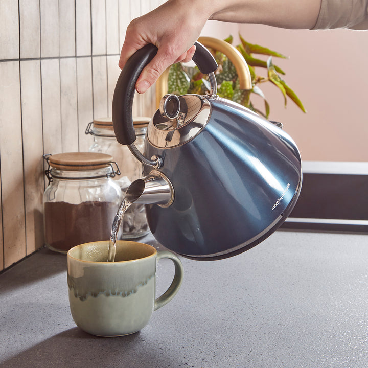 Accents Blue Kettle and Toaster Set