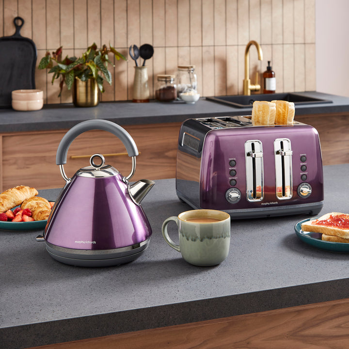 Accents Purple Kettle and Toaster Set