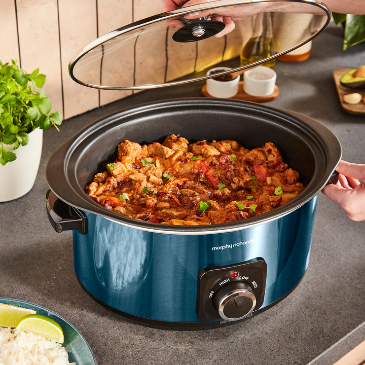 Accents Sear & Stew 3.5L Slow Cooker - Blue