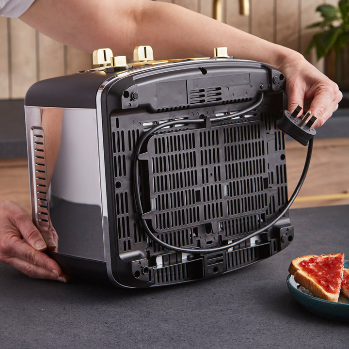 Accents Gold 4-Slice Toaster Black