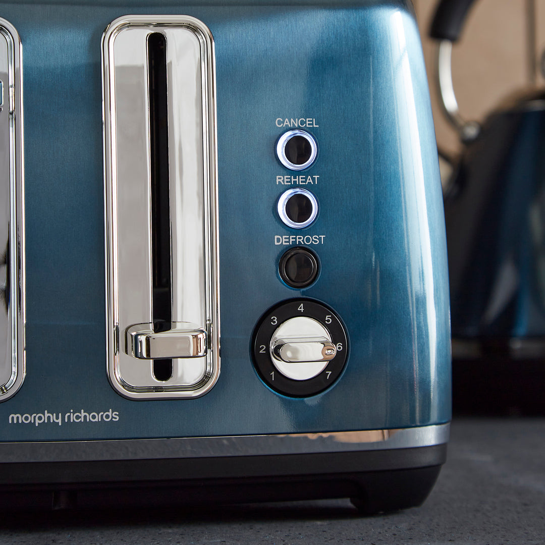 Accents Blue Kettle and Toaster Set