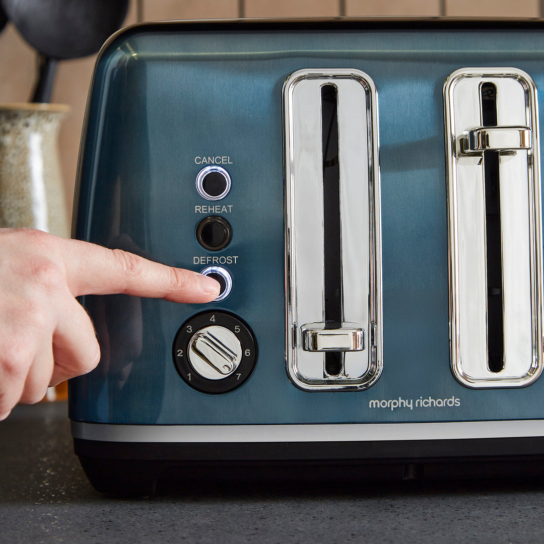 Accents Blue Kettle and Toaster Set