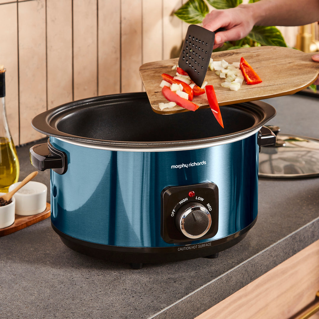 Accents Sear & Stew 6.5L Slow Cooker - Blue
