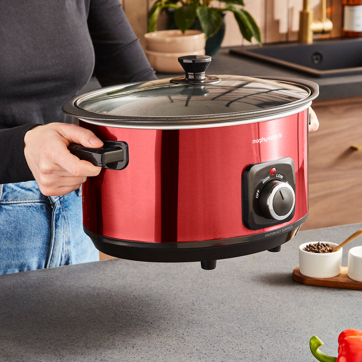 Accents Sear & Stew 6.5L Slow Cooker - Red