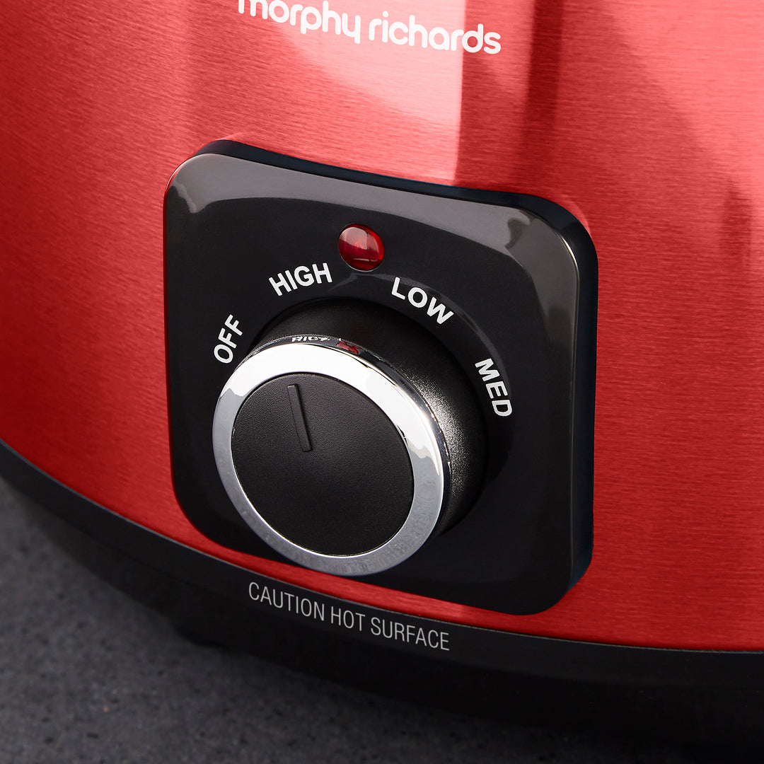 Accents Sear & Stew 6.5L Slow Cooker - Red