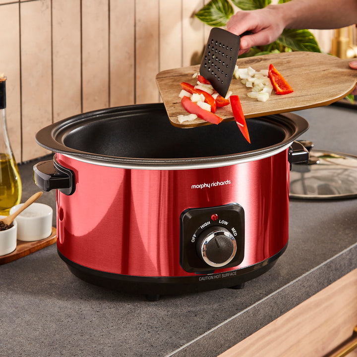 Accents Sear & Stew 6.5L Slow Cooker - Red