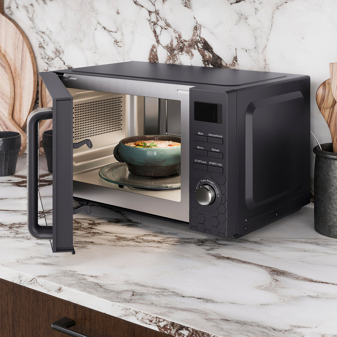 Cassini Black Kettle, Toaster and Microwave Set - Moonless Night