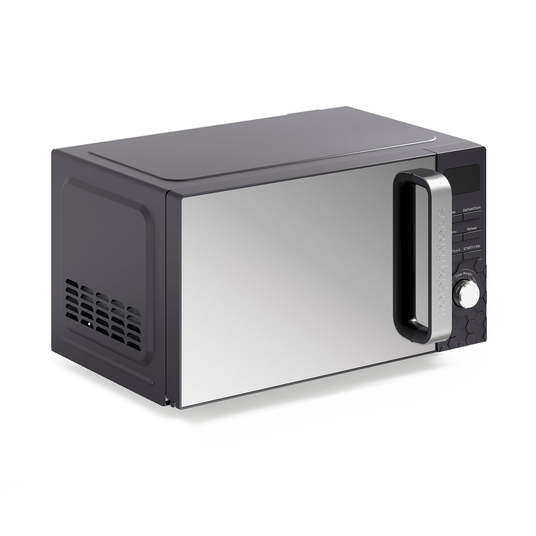 Cassini 20L 800W Black Digital Microwave - Moonless Night