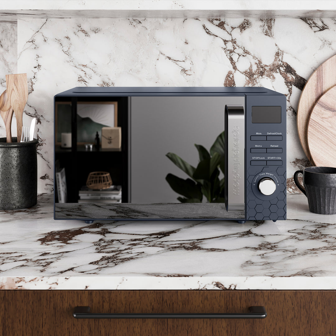 Cassini 20L 800W Blue Digital Microwave - Outer Space