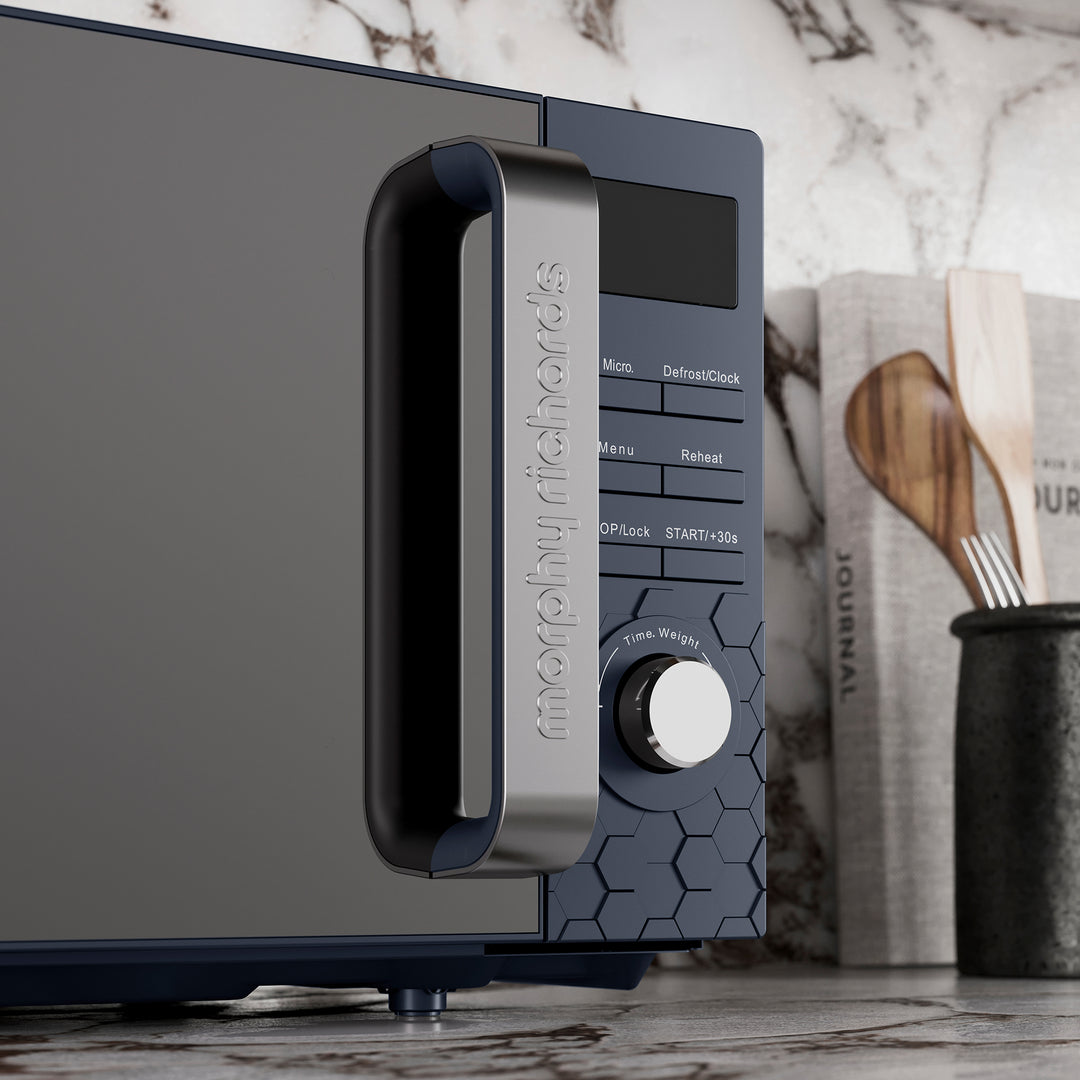 Cassini 20L 800W Blue Digital Microwave - Outer Space