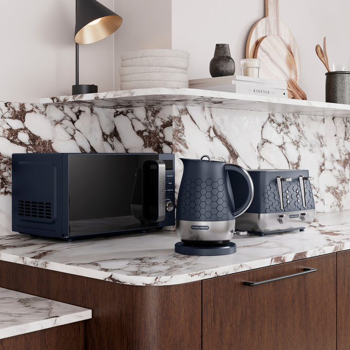 Cassini Blue Microwave, Kettle, Toaster and Toaster Set - Outer Space
