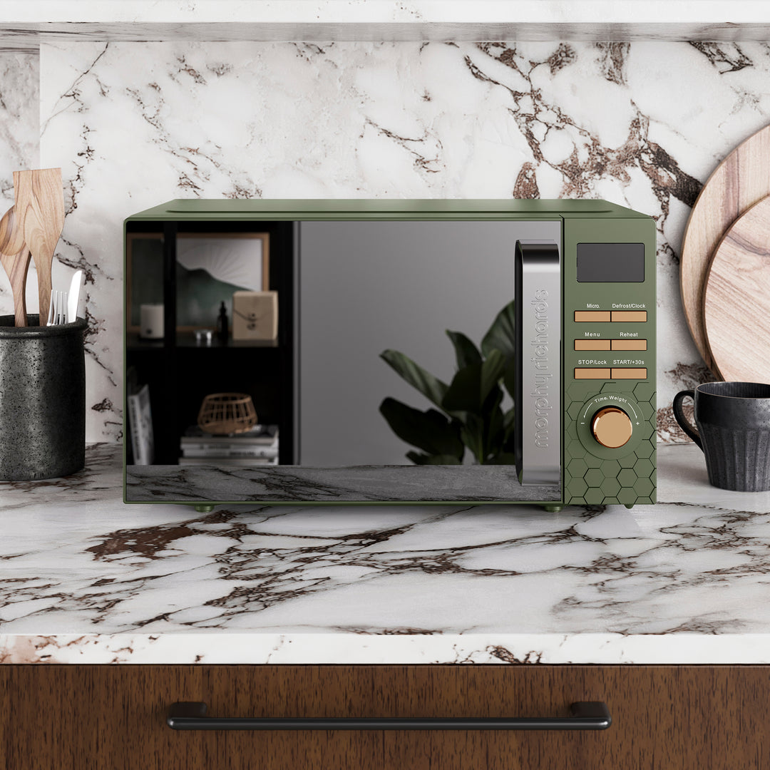 Cassini 20L 800W Green Digital Microwave - Olivine