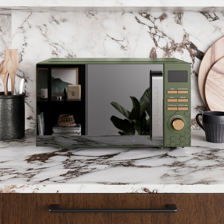 Cassini 20L 800W Green Digital Microwave - Olivine