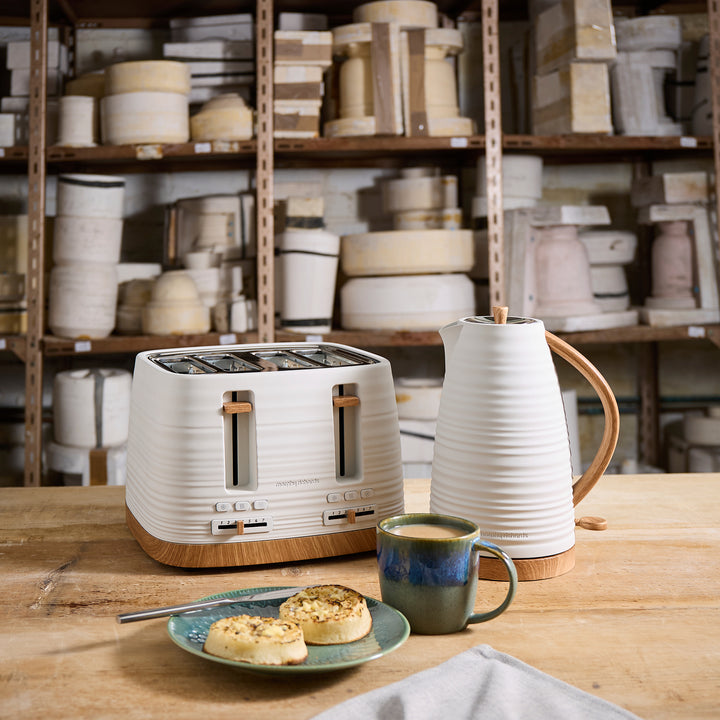 Clay 4 Slice White Toaster - China Clay