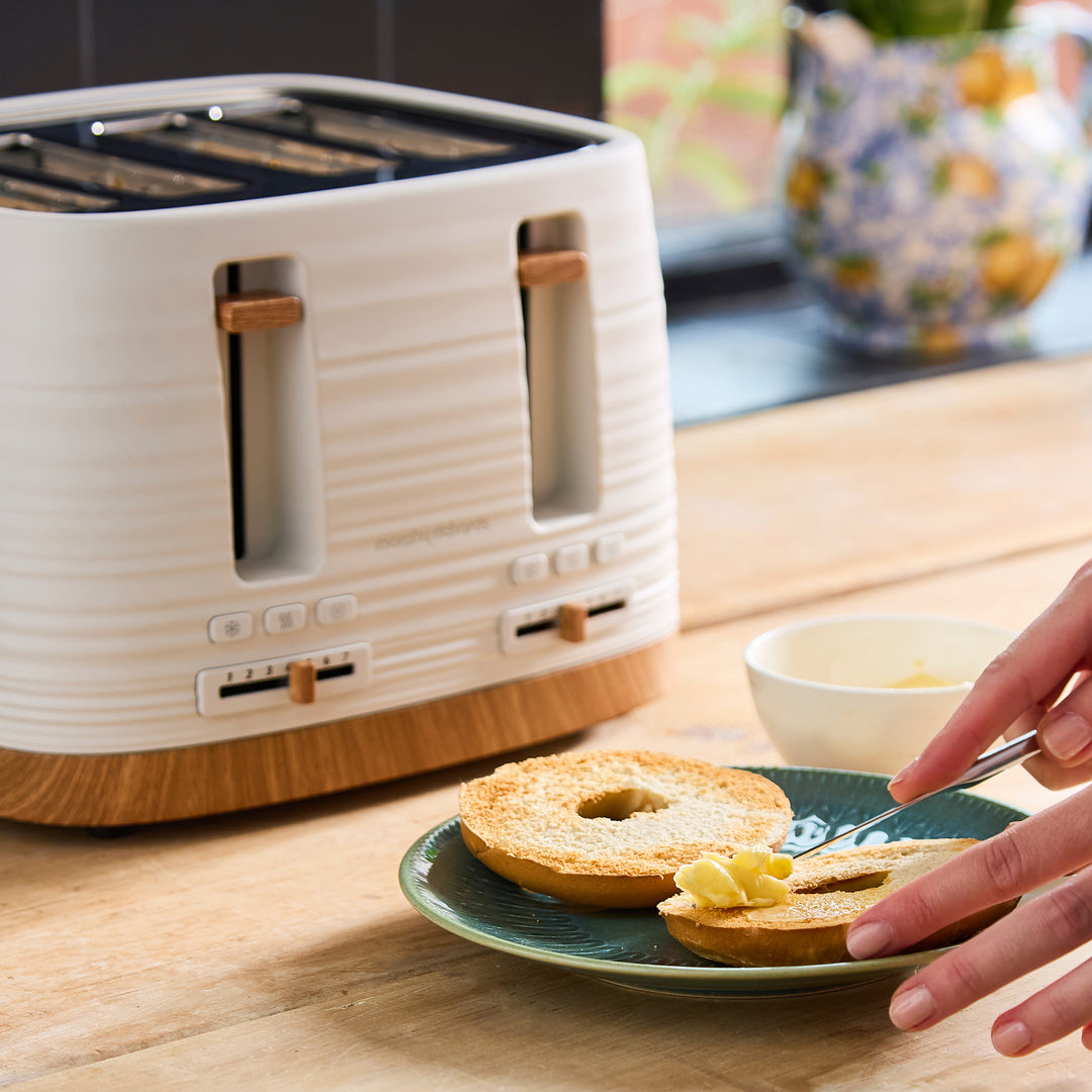 Clay 4 Slice White Toaster - China Clay