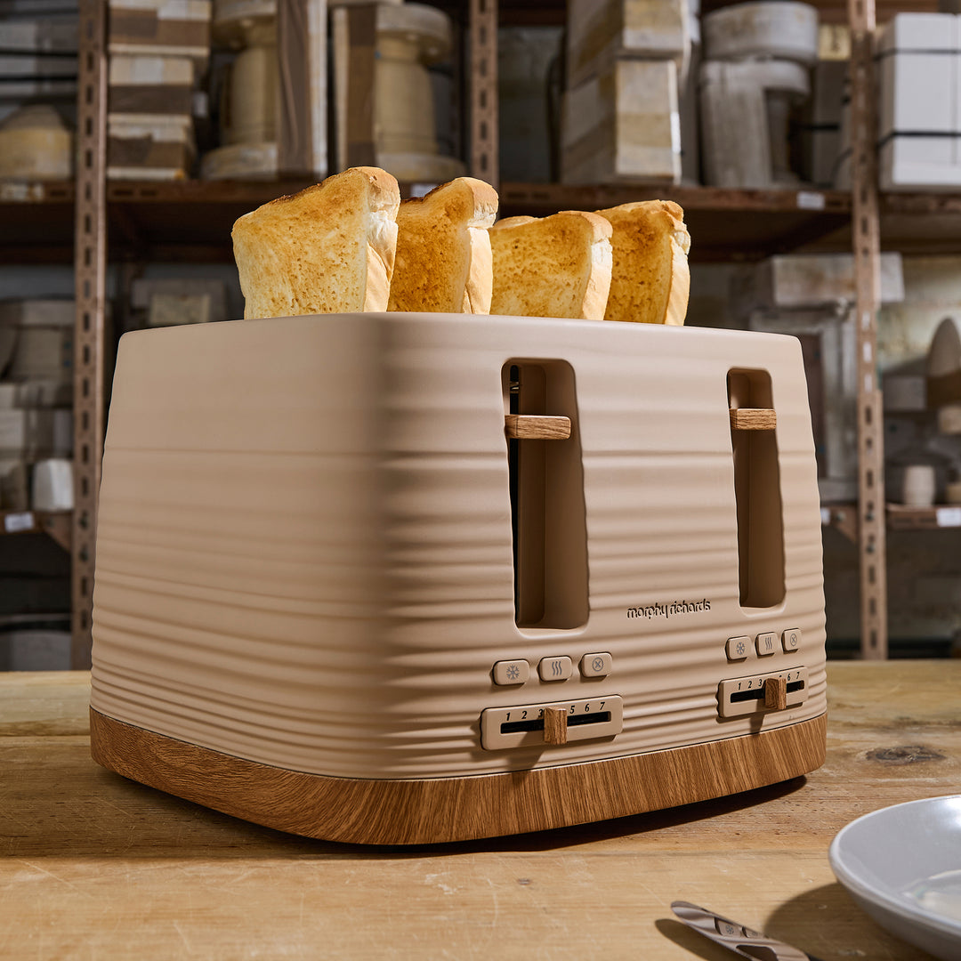 Clay 4 Slice Brown Toaster - Felspar