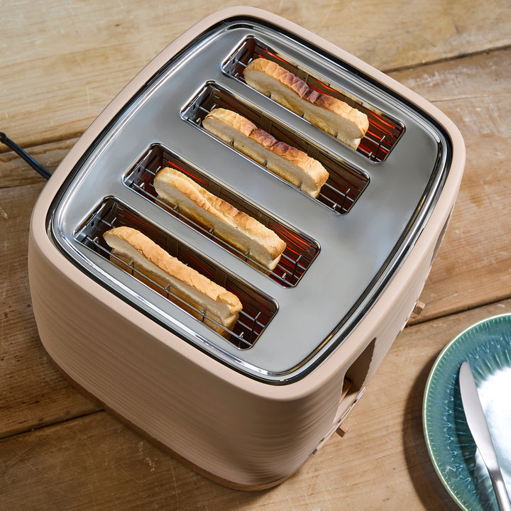 Clay 4 Slice Brown Toaster - Felspar